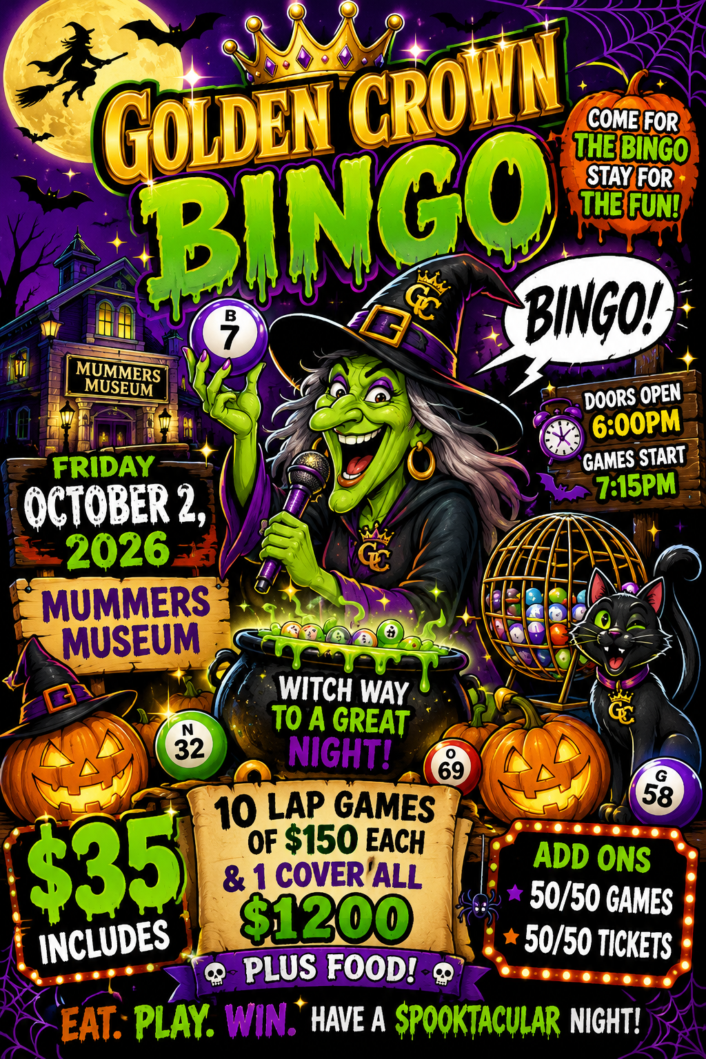Golden Crown Bingo flyer